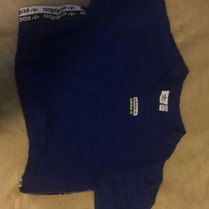 Blue adidas cop top